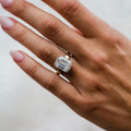 6.6 Ct Emerald Cut Moissanite Engagement Ring