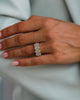 4 Ct Oval Cut Moissanite Engagement Band