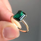 2 CT Emerald Cut Engagement Ring, Moissanite Emerald Cut Ring