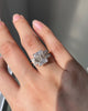Three Stone 7.10 Ct Emerald Cut Moissanite Engagement Ring