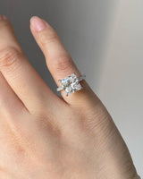 5 Ct Princess Cut Moissanite Engagement Ring