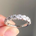 Marquise and Princess Cut Moissanite Wedding Band
