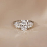 2 Ct Oval Cut Moissanite Engagement Ring