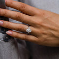 3 Ct Oval Cut Moissanite Engagement Ring