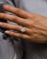 3 Ct Oval Cut Moissanite Engagement Ring
