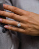 3 Ct Oval Cut Moissanite Engagement Ring