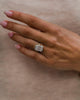 8 Ct Emerald Cut Moissanite Engagement Ring