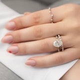 3 Ct Oval Cut Moissanite Engagement Ring