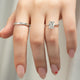 2 Ct Emerald Cut Moissanite Engagement Ring