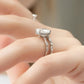 3 Ct Oval Cut Moissanite Engagement Ring