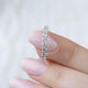 2 mm Rose Gold Full eternity Moissanite Wedding Band