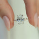 3 Ct Oval Cut Moissanite Engagement Ring