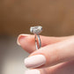 2 Ct Oval Cut Moissanite Engagement Ring