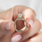 4.15 Ct Radiant Cut Moissanite Engagement Ring