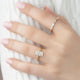 2 Ct Radiant Cut Moissanite Engagement Ring