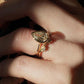Bezel Set 3.04 CT Pear Cut Moissanite Engagement Ring