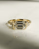 1.78 Ct Emerald Cut Moissanite Engagement Ring