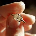 Bezel 1.10 Ct Radiant Cut Moissanite Engagement Ring