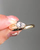 0.50 Ct Elongated Pear Cut Moissanite Engagement Ring