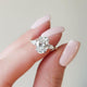 2 Ct Oval Cut Moissanite Engagement Ring
