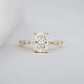 2 Ct Radiant Cut Moissanite Engagement Ring