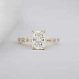2 Ct Radiant Cut Moissanite Engagement Ring