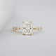 2 Ct Radiant Cut Moissanite Engagement Ring