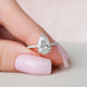 2 Ct Elongated Pear Cut Moissanite Engagement Ring