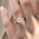 Bridal Set 3.15 Ct Cushion Cut Moissanite Engagement Ring