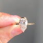 2 Ct Elongated Pear Cut Moissanite Engagement Ring
