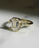 2.01 Ct Emerald Cut Moissanite Engagement Ring