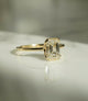 1.36 Ct Emerald Cut Moissanite Engagement Ring