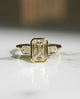 1.61 Ct Emerald Cut Moissanite Engagement Ring