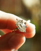 2.25 Ct Hexagon Cut Moissanite Engagement Ring