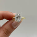 Old Mine 2.50 Ct Cushion Cut Moissanite Engagement Ring