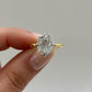 Old Mine 2.50 Ct Cushion Cut Moissanite Engagement Ring
