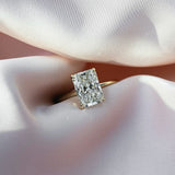 3.50 Ct Radiant Cut Moissanite Engagement Ring