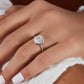 Bezel Set 3 Ct Asscher Cut Moissanite Engagement Ring