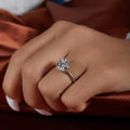 2 Ct Round Brilliant Cut Moissanite Ring