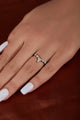 V Shape Marquise Moissanite Wedding Band