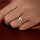 2.35 Ct Elongated Pear Cut Moissanite Engagement Ring