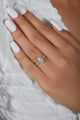 2.35 Ct Elongated Pear Cut Moissanite Engagement Ring