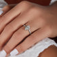 2.35 Ct Elongated Pear Cut Moissanite Engagement Ring