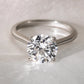 4 Ct Round Brilliant Cut Moissanite Engagement Ring