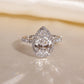 3 CT Pear Cut Moissanite Engagement Ring