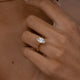 1.50 Ct Marquise Cut Moissanite Engagement Ring