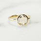 Bezel Set 1.51 Ct Rose Cut Moissanite Engagement Ring