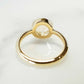 Bezel Set 1.51 Ct Rose Cut Moissanite Engagement Ring