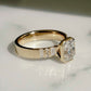 Bezel Set 2.03 Ct Radiant Cut Moissanite Engagement Ring