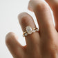0.40 Ct Marquise Moissanite Wedding Band